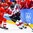 GANGNEUNG, SOUTH KOREA - FEBRUARY 19: Canada's Jennifer Wakefield #9 stickhandles the puck away from Olympic Athletes from Russia's Maria Batalova #22 during semifinal round action at the PyeongChang 2018 Olympic Winter Games. (Photo by Andrea Cardin/HHOF-IIHF Images)

